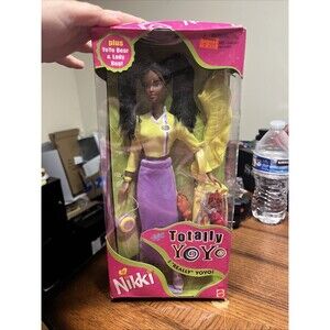 Totally Yoyo Nikki African American Mattel Barbie Doll Teen Skipper Friend NIB